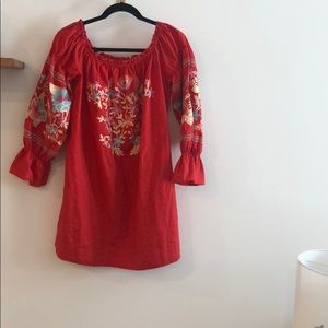 Off the shoulder dress with pockets!!